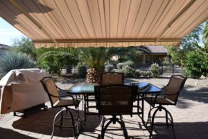 Furnished, Back Patio, Remote awning, pull down shade, fruit trees, BBQ grill, on the Wash